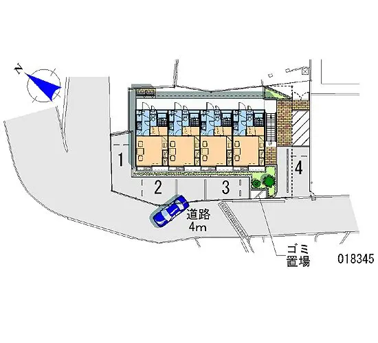 ★手数料０円★廿日市市地御前２丁目　月極駐車場（LP）